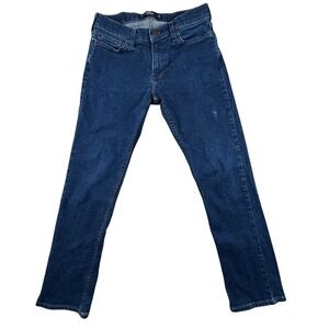 Hollister Epic Flex Slim Straight Jeans Mens 30x30 Dark Wash Blue Denim